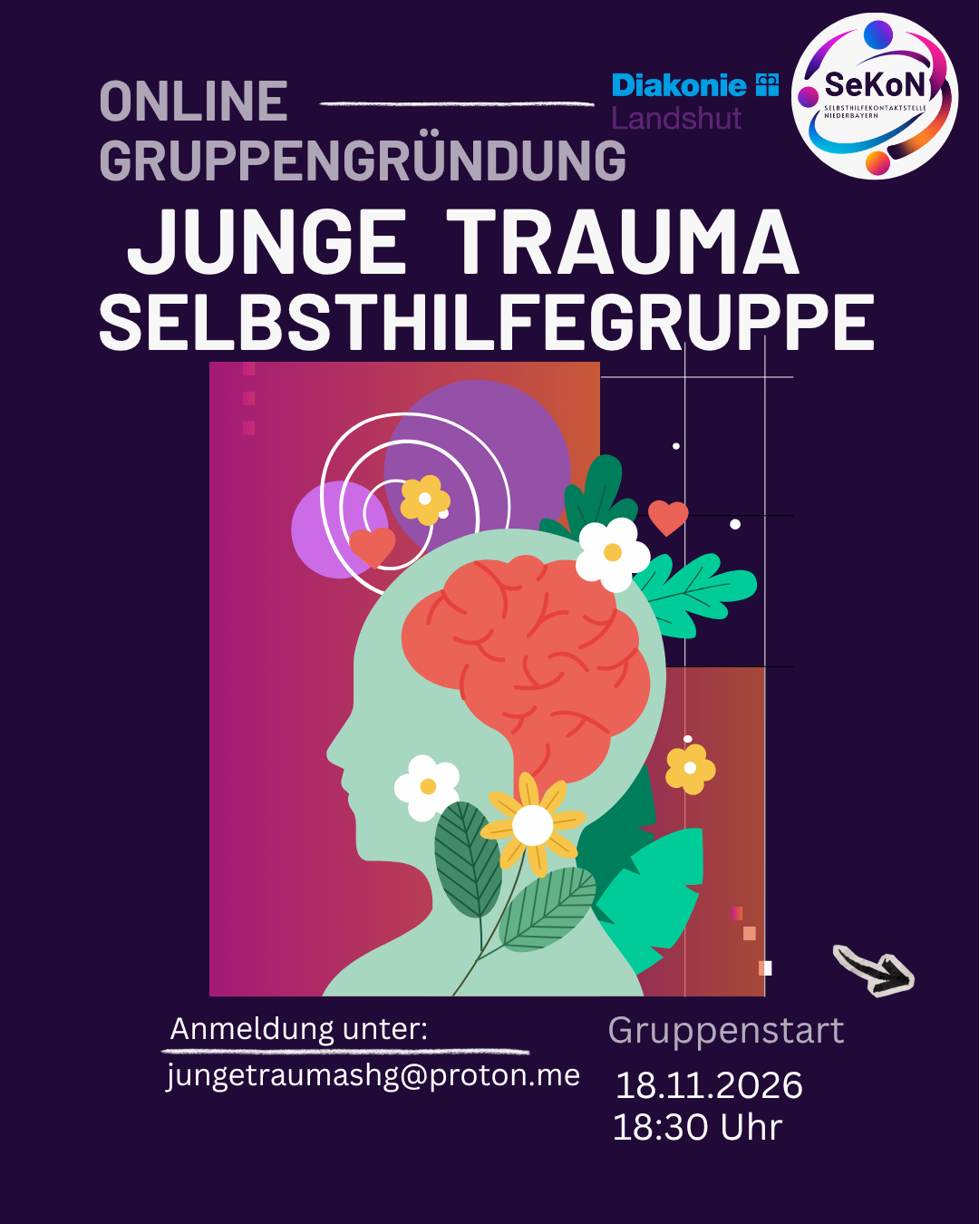 Junge Trauma Selbsthilfegruppe